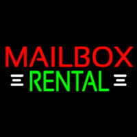 Red Mailbo  Rental With White Line 1 Neonreclame