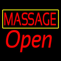 Red Massage Open Neonreclame