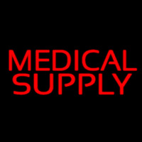 Red Medical Supply Neonreclame