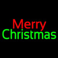 Red Merry Green Christmas Neonreclame