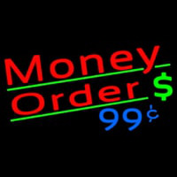 Red Money Order Dollar Logo Neonreclame