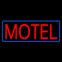 Red Motel With Blue Border Neonreclame