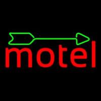 Red Motel With Green Arrow Neonreclame