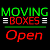 Red Moving Bo es Block Green Line With Open 2 Neonreclame