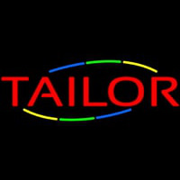 Red Multi Colored Tailor Neonreclame