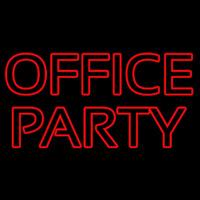 Red Office Party Neonreclame