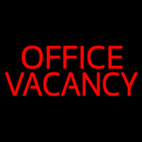 Red Office Vacancy Neonreclame