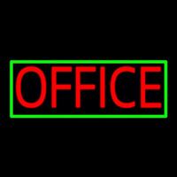 Red Office With Green Border Neonreclame