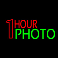 Red One Hour Photo Neonreclame