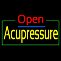 Red Open Acupuncture Blue Border Neonreclame