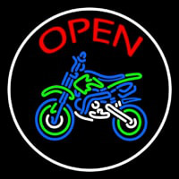 Red Open Bike Logo Neonreclame