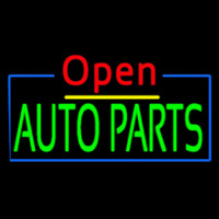 Red Open Green Auto Parts Neonreclame