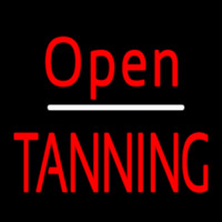 Red Open Tanning Neonreclame