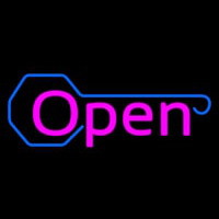 Red Open With Key Logo Neonreclame