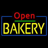 Red Open Yellow Bakery Neonreclame