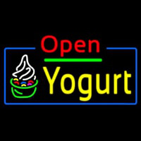 Red Open Yogurt Neonreclame