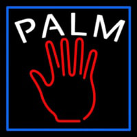 Red Palm Blue Border Neonreclame