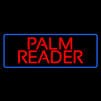 Red Palm Reader Blue Border Neonreclame