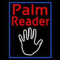 Red Palm Reader White Logo Neonreclame