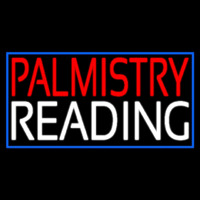 Red Palmistry White Reading Neonreclame