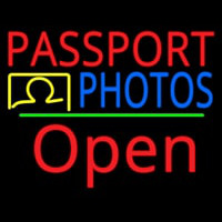 Red Passport Blue Photos With Open 2 Neonreclame