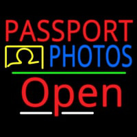 Red Passport Blue Photos With Open 3 Neonreclame
