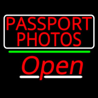 Red Passport Photos With Open 3 Neonreclame