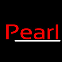 Red Pearl White Line Neonreclame