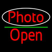 Red Photo With Open 2 Neonreclame