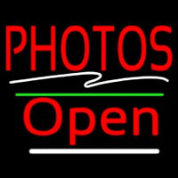 Red Photos Block With Open 3 Neonreclame