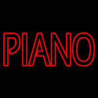 Red Piano Block Neonreclame