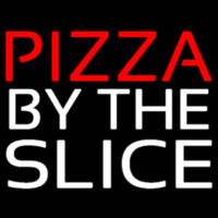 Red Pizza By The Slice Neonreclame