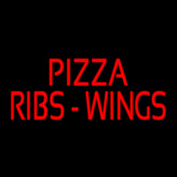 Red Pizza Ribs Wings Neonreclame