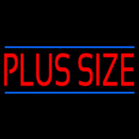 Red Plus Size Blue Lines Neonreclame