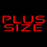 Red Plus Size Neonreclame