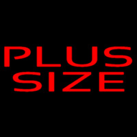 Red Plus Size Neonreclame