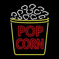 Red Pop Corn Logo Neonreclame
