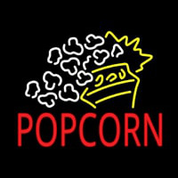 Red Popcorn With Logo Neonreclame