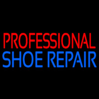 Red Professional Blue Shoe Repair Neonreclame