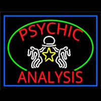 Red Psychic Analysis With Logo Neonreclame