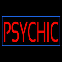 Red Psychic Blue Border Neonreclame