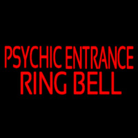 Red Psychic Entrance Ring Bell Neonreclame