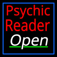 Red Psychic Reader White Open Neonreclame