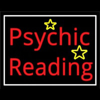 Red Psychic Reading With Stars Neonreclame
