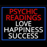 Red Psychic Readings And Love Happiness With Border Success Neonreclame