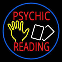 Red Psychic Readings With Logo And Border Neonreclame