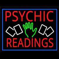Red Psychic Readings With Logo Neonreclame
