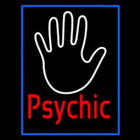 Red Psychic With Blue Border Neonreclame