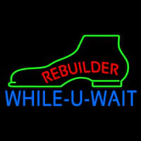Red Rebuilder Blue While You Wait Neonreclame