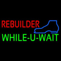Red Rebuilder Green While You Wait Neonreclame